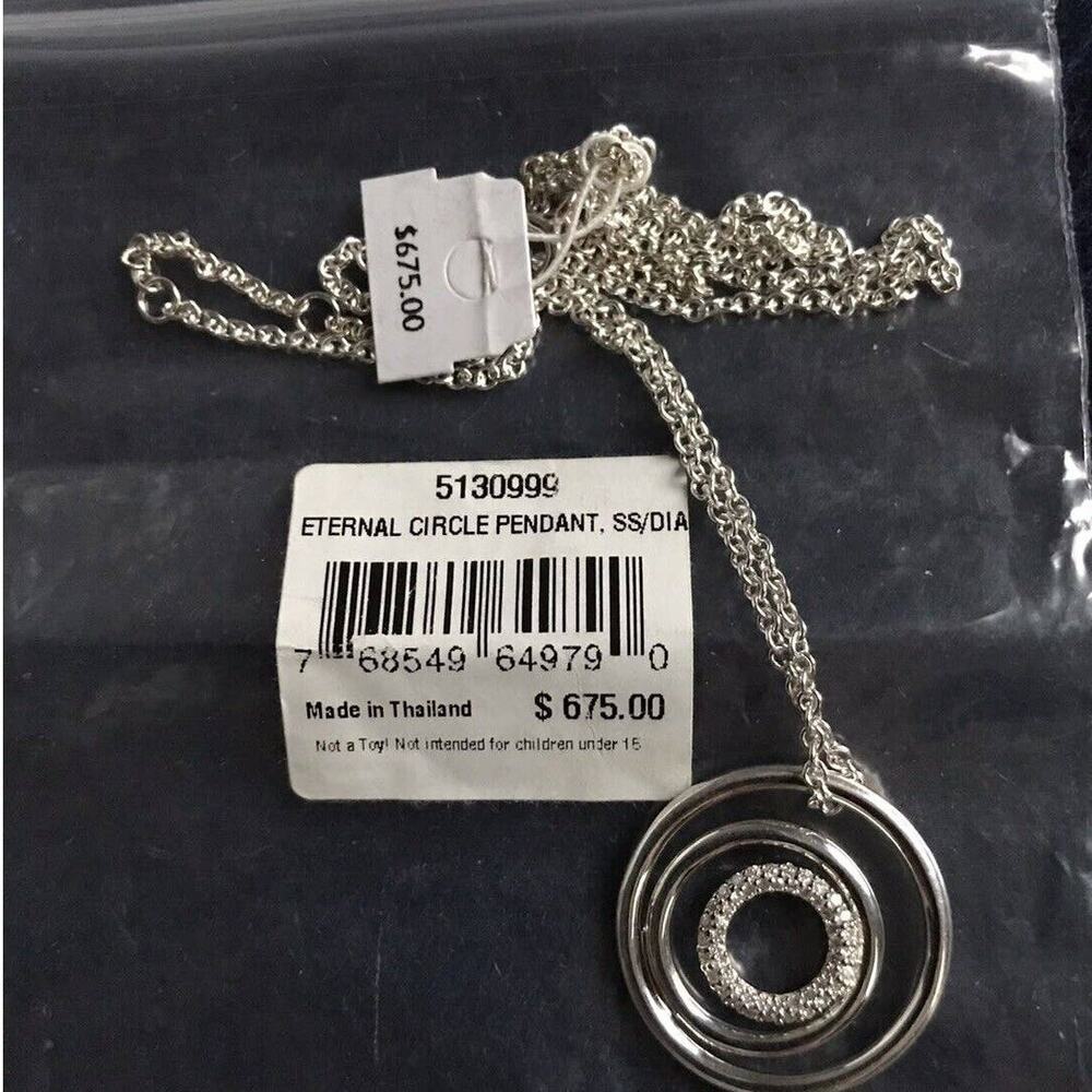 SWAROVSKI Diamond ETERNAL CIRCLE PENDANT Necklace NWT $675
